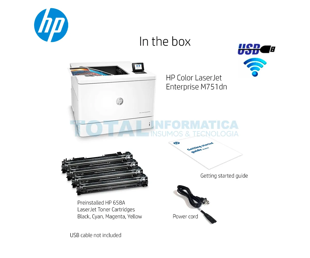 IMPRESORA HP LASERJET ENTERPRISE M751DN COLOR A3 40PPM - imagen 3