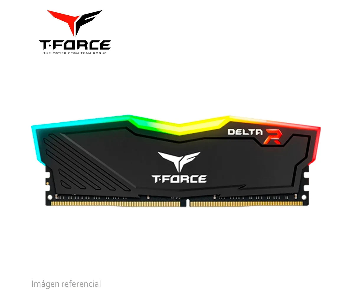 MEMORIA RAM TG T-FORCE DELTA RGB (TF3D416G3200HC16F01) 16GB, DDR4-3200 MHZ, CL16-18-18-38, 1.35V - imagen 2