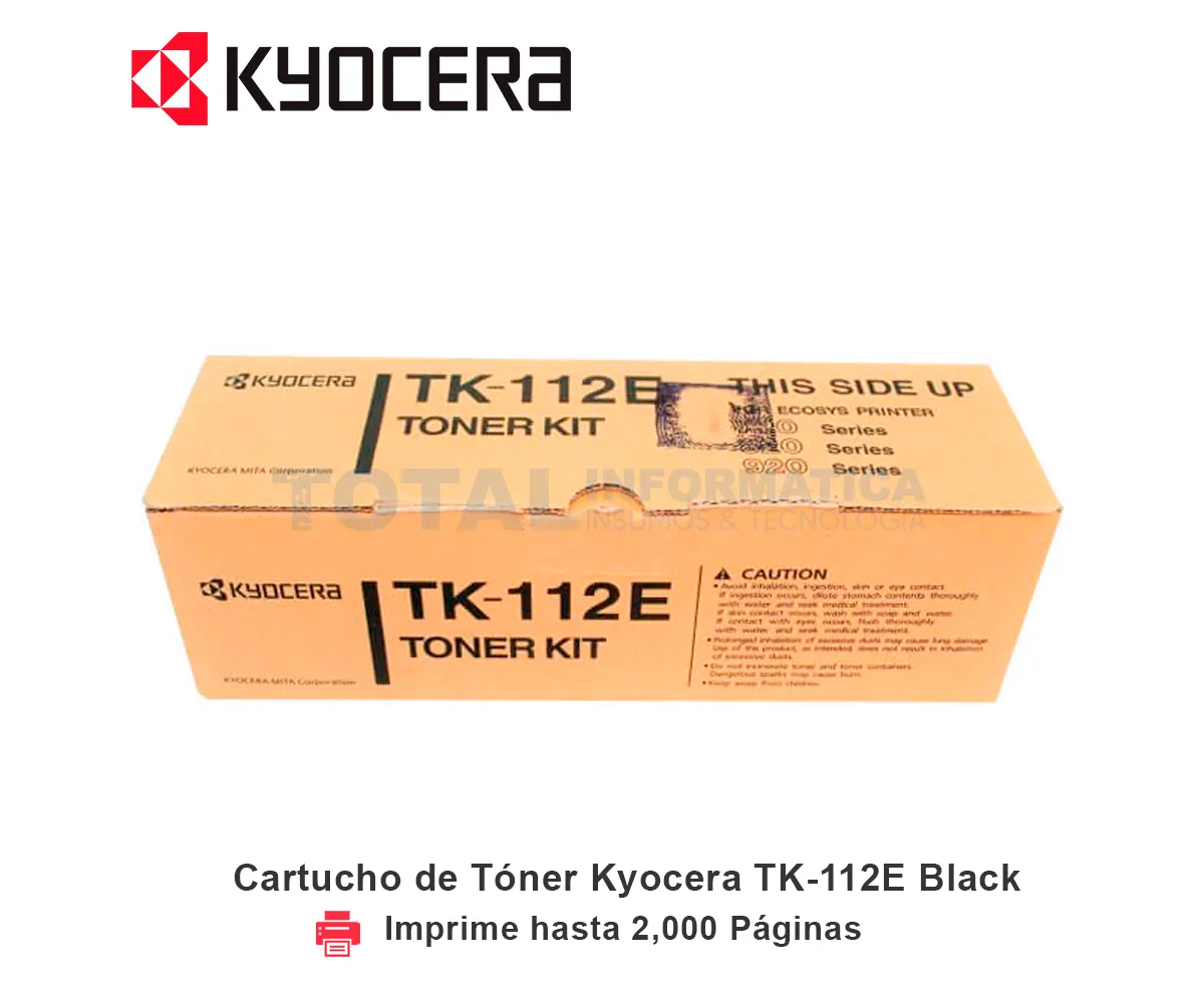TONER KYOCERA TK-112E BLACK, FS-1016MFP - imagen 1