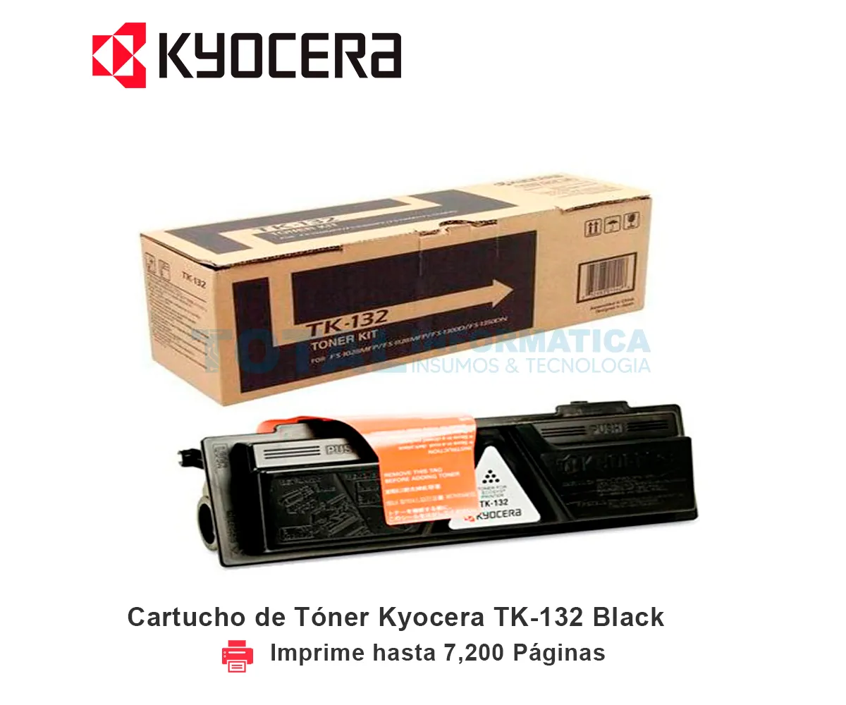 TONER KYOCERA TK-132 BLACK, 7200 PÁGINAS - imagen 1