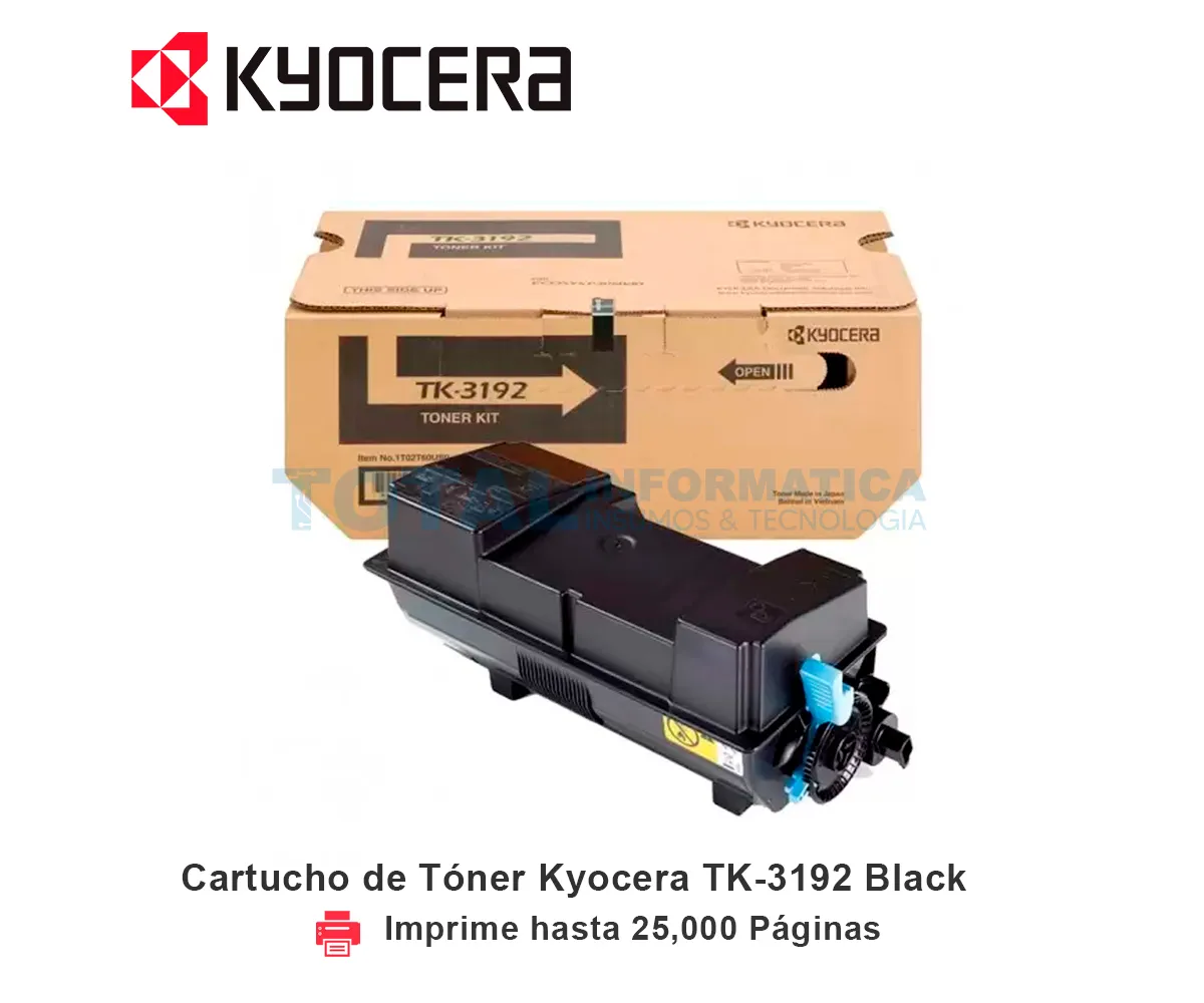 TONER KYOCERA TK-3192 BLACK, 25,000 PÁGINAS - imagen 2