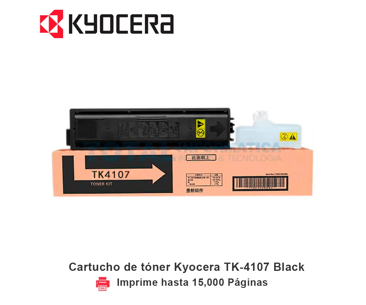 TONER KYOCERA TK-4107 BLACK, TASKALFA 2200, 15000 PAGINAS - imagen 1