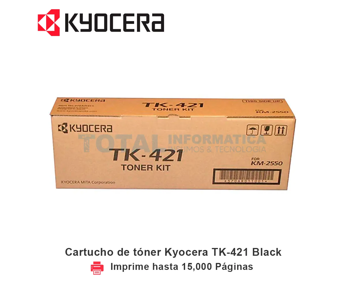 TONER KYOCERA TK-421 BLACK, KM-2550 - imagen 1