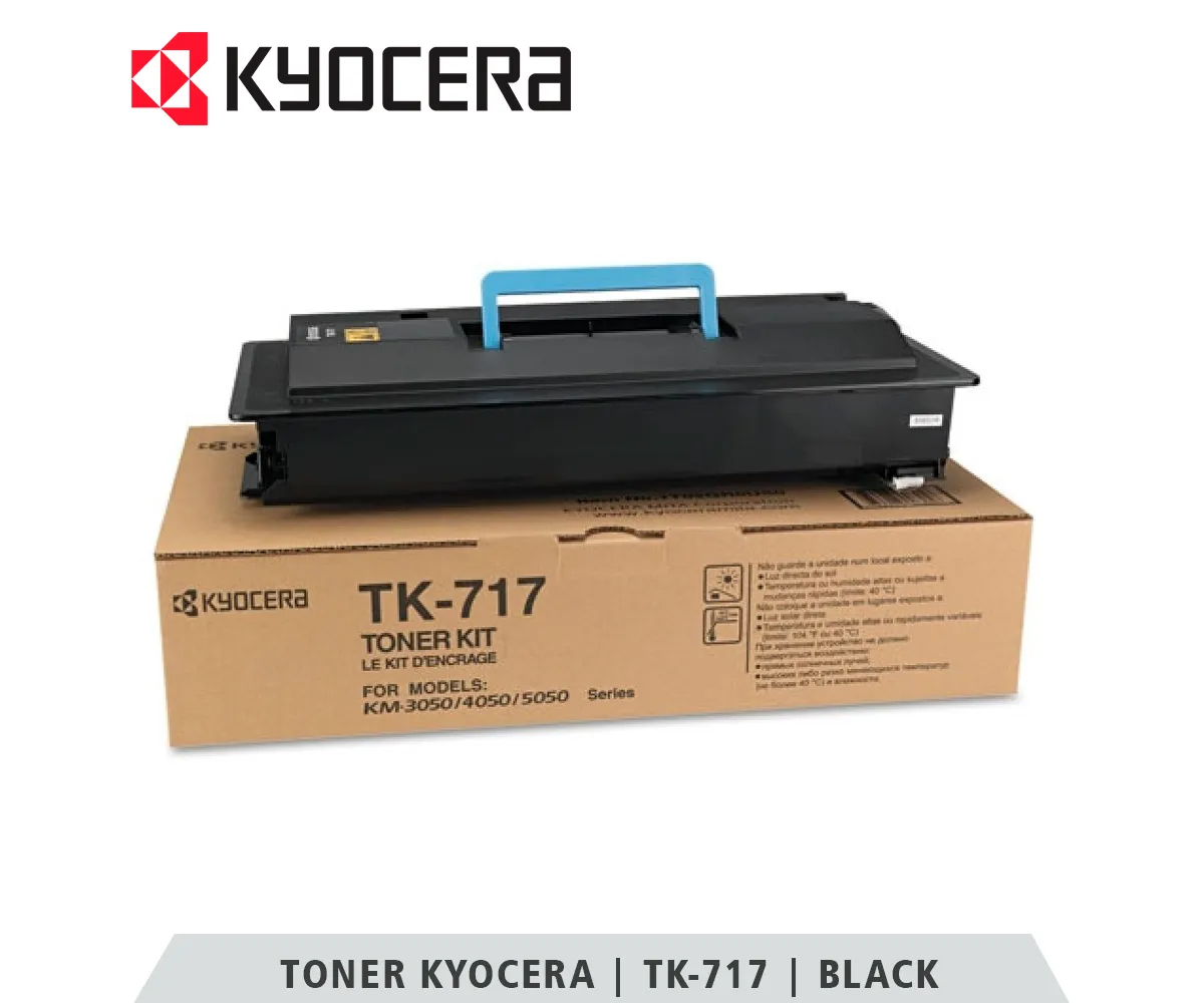 TONER KYOCERA TK-717 BLACK, ECOSYS, 34000 PAGINAS - imagen 1