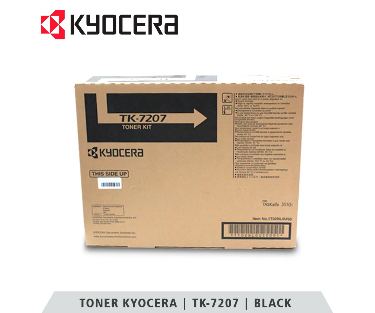 TONER KYOCERA TK-7207 BLACK, TASKALFA, 35000 PAGINAS - imagen 1