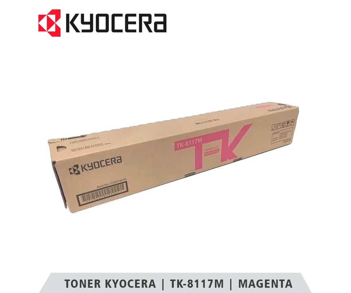 TONER KYOCERA TK-8117M MAGENTA, ECOSYS M8124CIDN, 6000 PAGINAS - imagen 1