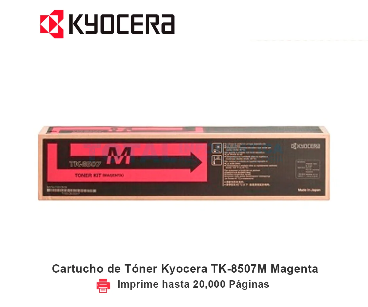 TONER KYOCERA TK-8507M MAGENTA, TASKALFA, 20000 PÁGINAS - imagen 1