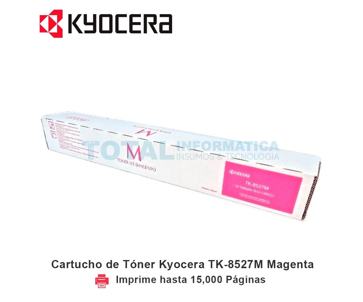 TONER KYOCERA TK-8527M MAGENTA, TASKALFA, 15000 PÁGINAS - imagen 1