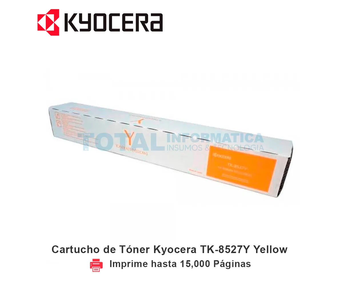 TONER KYOCERA TK-8527Y YELLOW, TASKALFA, 15000 PÁGINAS - imagen 1