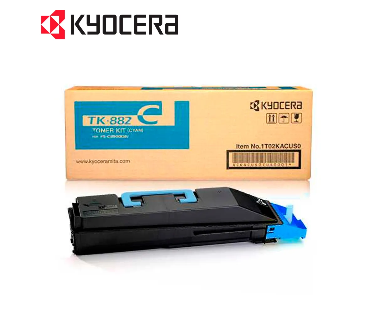 TONER KYOCERA TK-882C CYAN, 18,000 PÁGINAS - imagen 2