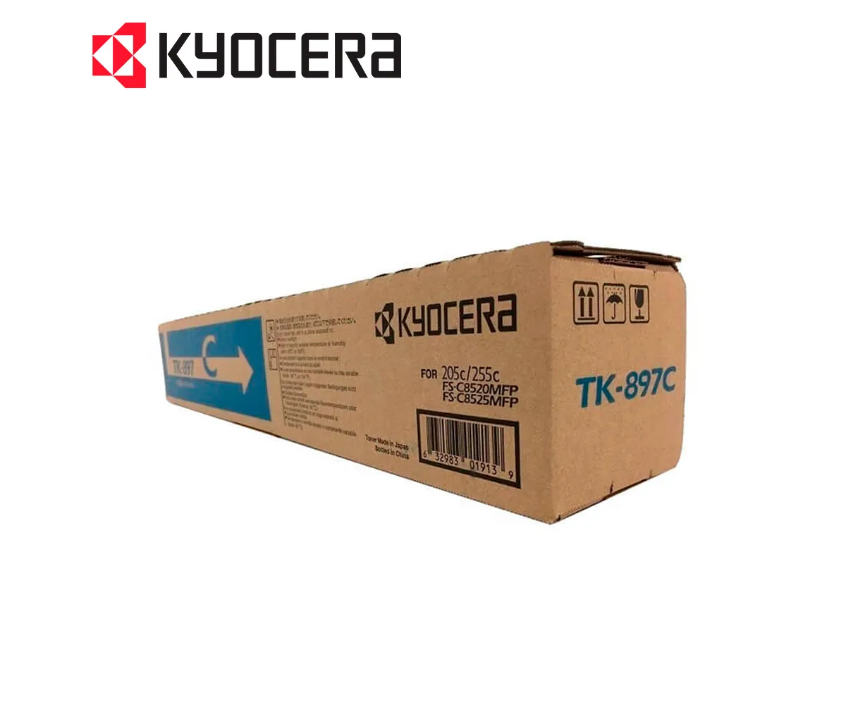 TONER KYOCERA TK-897C CYAN, TASKALFA, 6000 PAGINAS - imagen 2