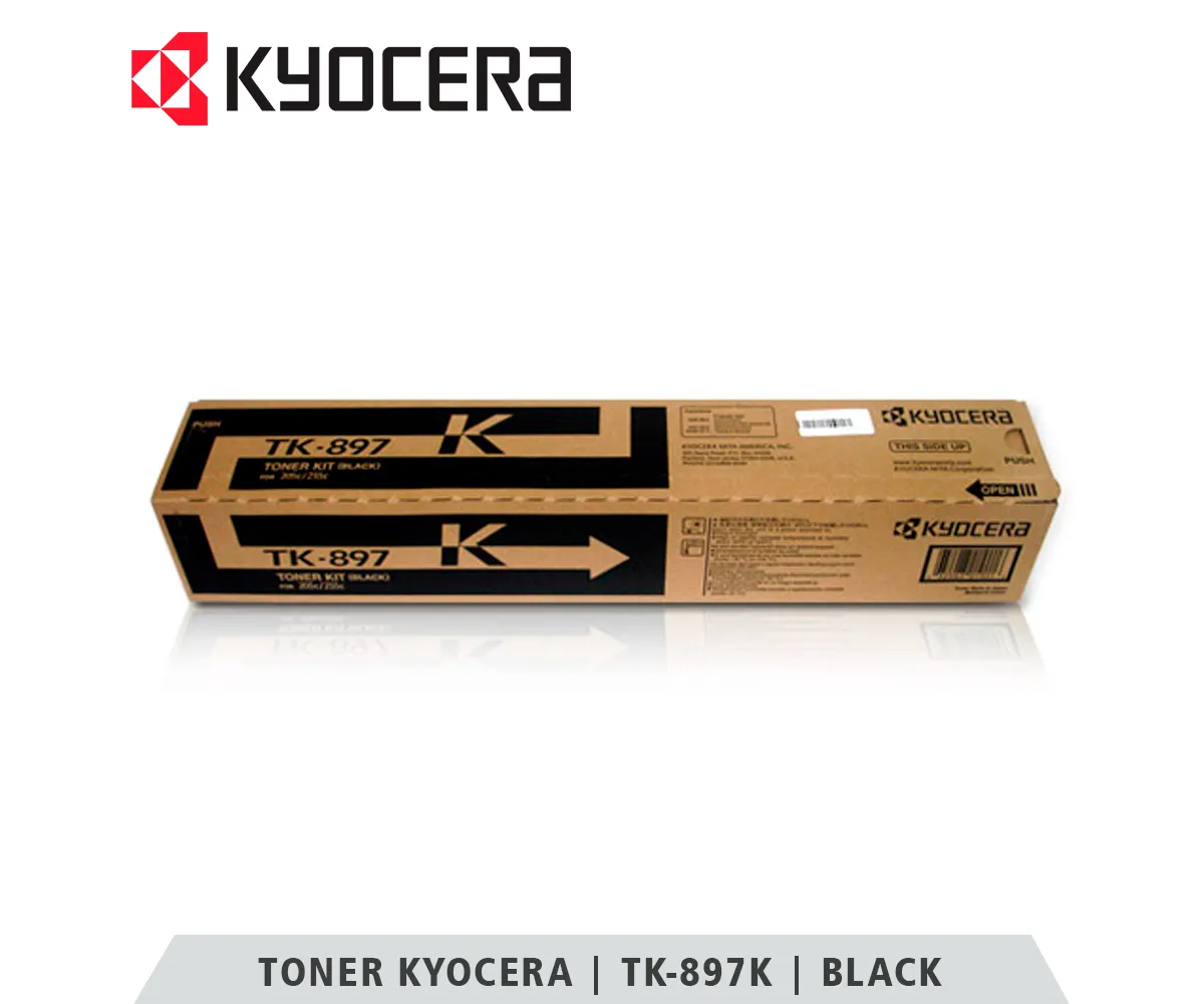 TONER KYOCERA TK-897K BLACK, 12000 PAGINAS - imagen 1