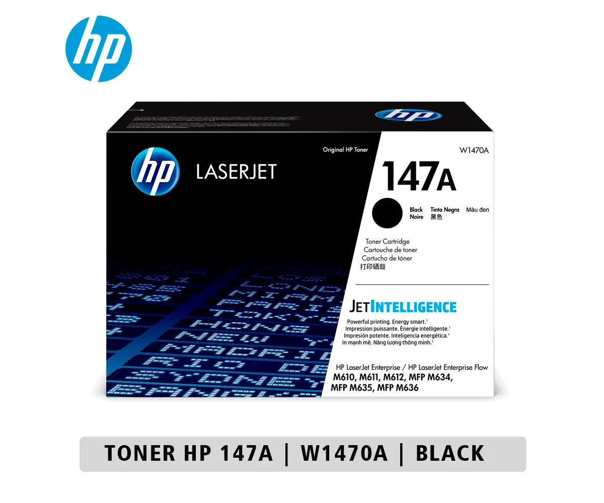 TÓNER HP 147A BLACK (W1470A) LASERJET ORIGINAL, 10,500.00 PÁGINAS. - imagen 1
