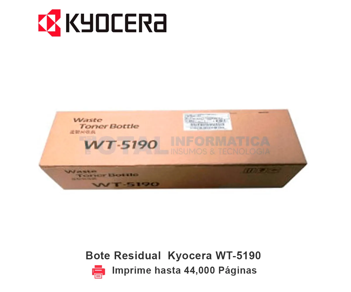 BOTE RESIDUAL KYOCERA WT-5190, TASKALFA, 44000 PAGINAS - imagen 1