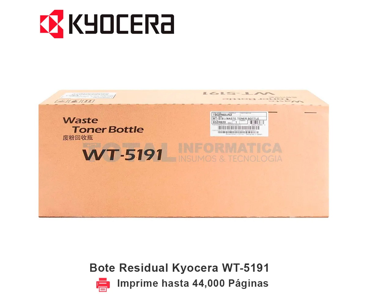 BOTE RESIDUAL KYOCERA WT-5191, TASKALFA, 44000 PAGINAS - imagen 1