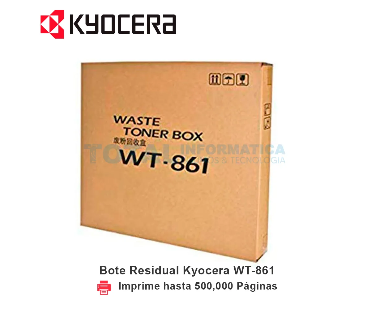 BOTE RESIDUAL KYOCERA WT-861, TASKALFA, 500,000 PAGINAS - imagen 1