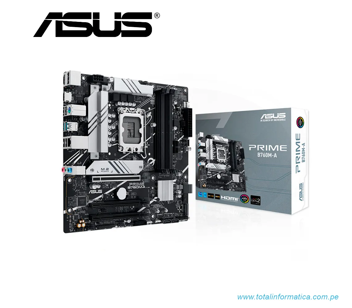 PLACA BASE ASUS INTEL PRIME B760M-A - imagen 1