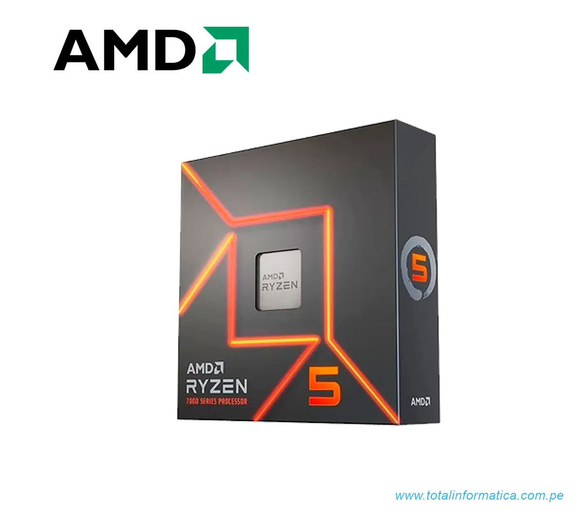 PROCESADOR AMD RYZEN 5 7600X  4.7GHZ MAX 5.3GHZ 6 CORE - 32MB  AM5 - imagen 1