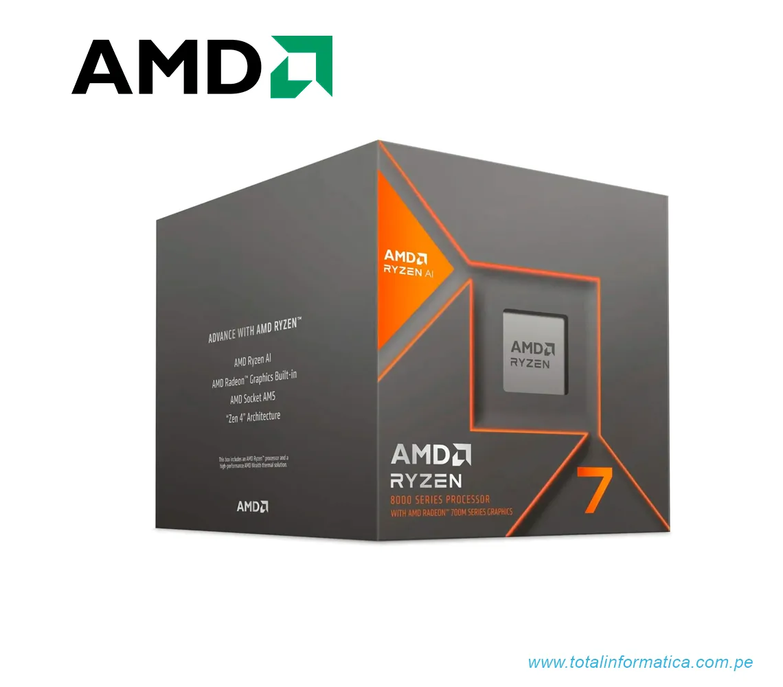 PROCESADOR AMD RYZEN 7 8700G 4.2GHZ MAX 5.1GHZ (100-100001236BOX) - imagen 1