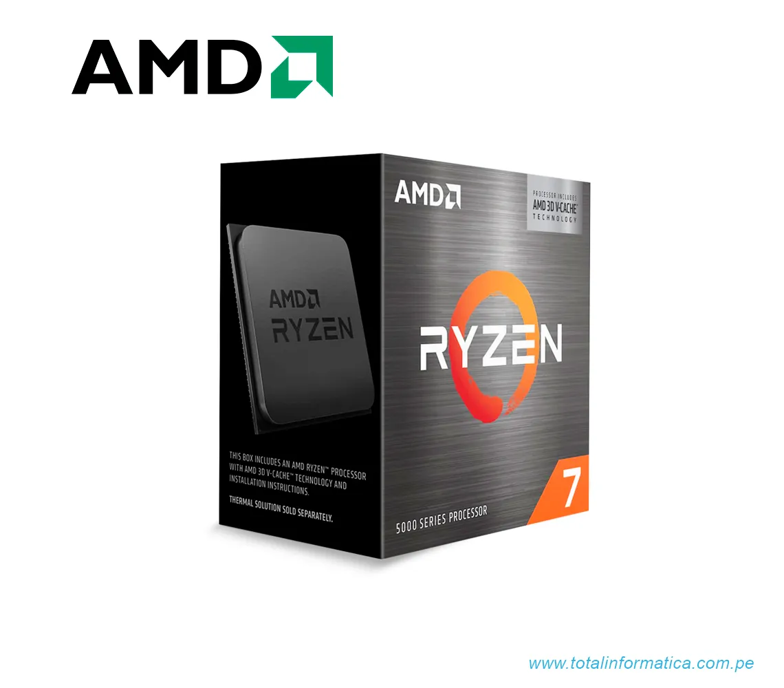 PROCESADOR AMD RYZEN 7 5700X3D 3.0GHZ MAX 4.1GHZ (100-100001503WOF) - imagen 1