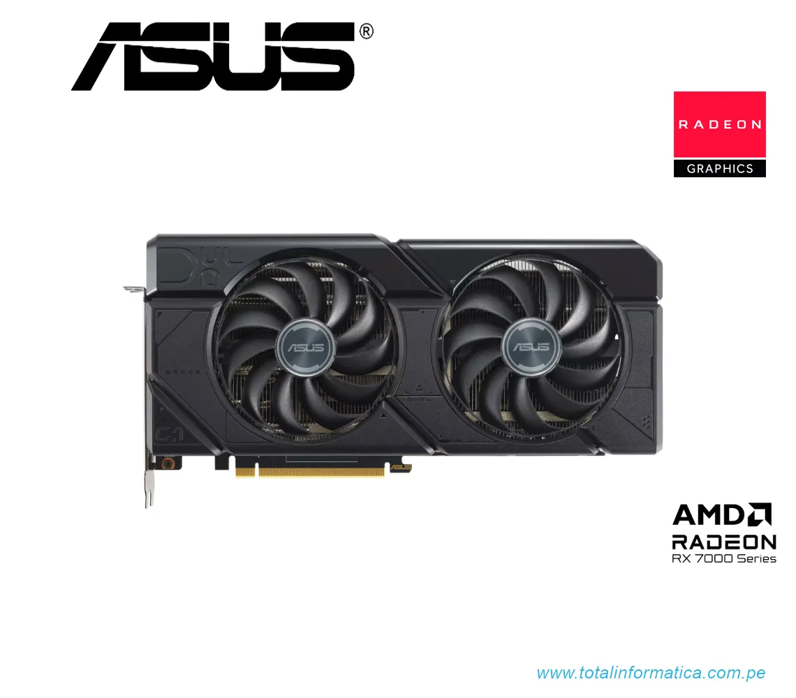 TARJETA GRAFFICA ASUS DUAL RX 7700 XT OC, 12GB GDDR6, AMD RADEON(DUAL-RX7700XT-O12G) - imagen 1