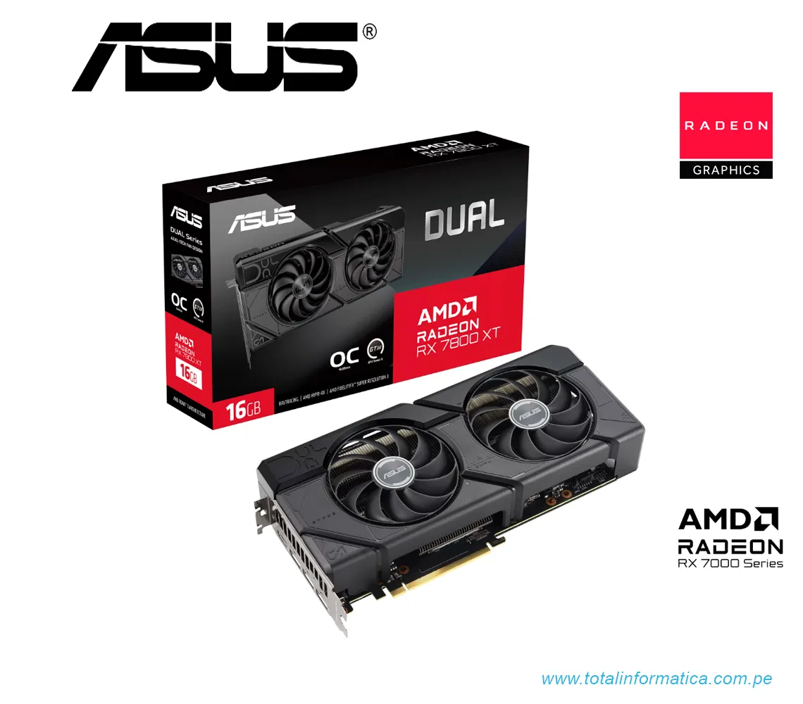 TARJETA GRAFICA ASUS DUAL RX 7800 XT OC, 16GB DDR6, AMD RADEON(DUAL-RX7800XT-O16G) - imagen 4