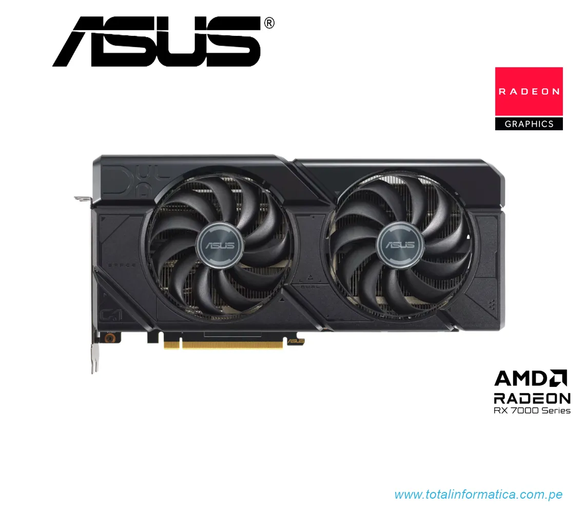 TARJETA GRAFICA ASUS DUAL RX 7800 XT OC, 16GB DDR6, AMD RADEON(DUAL-RX7800XT-O16G) - imagen 1
