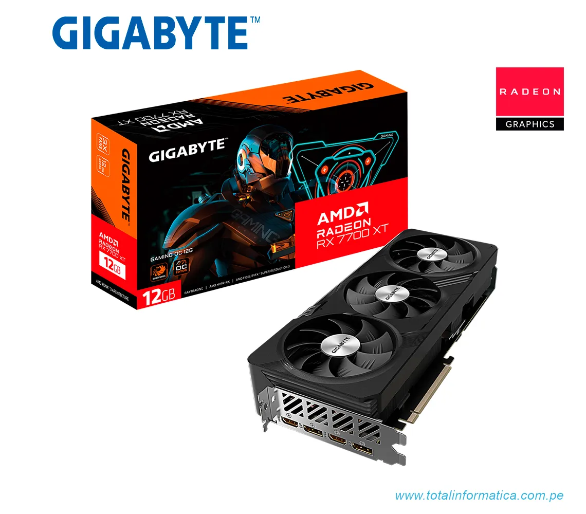 TARJETA GRAFICA GIGABYTE RX 7700 XT OC, 12GB GDRR6, AMD RADEON(GV-R77XTGAMING OC-12GD G10) - imagen 2
