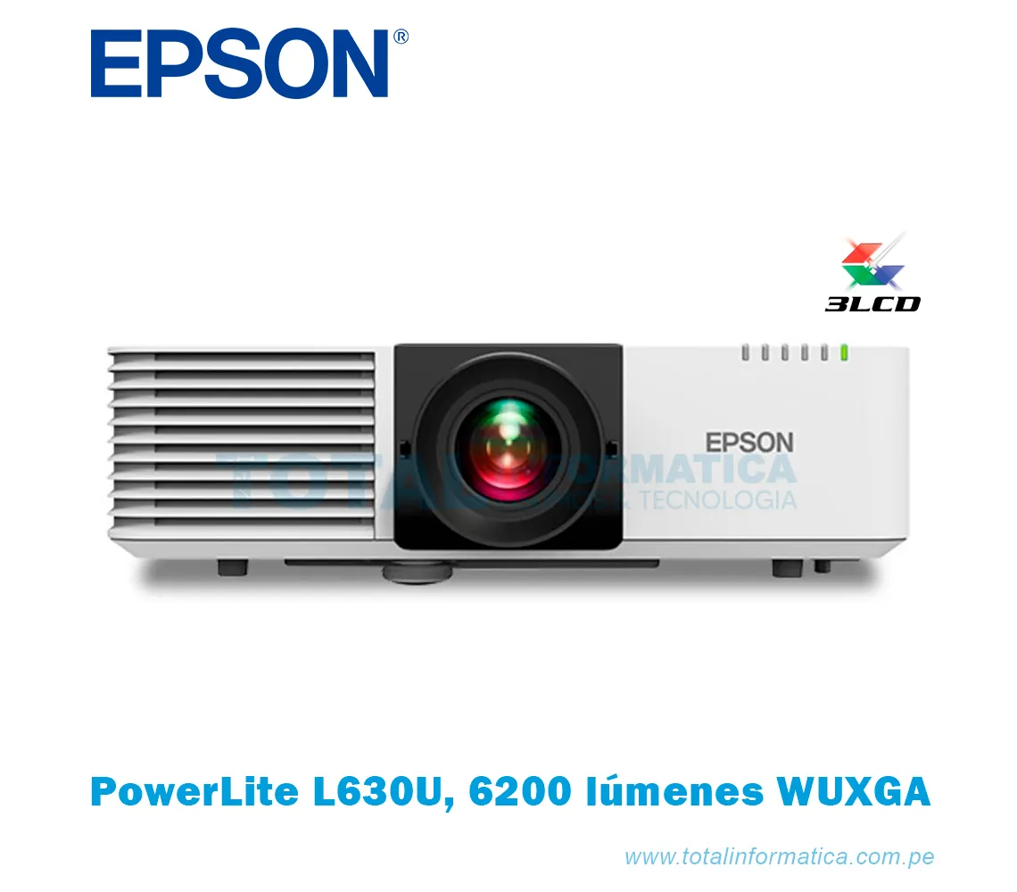 PROYECTOR LÁSER EPSON POWERLITE L630U, 6200 LUMENES WUXGA - imagen 1