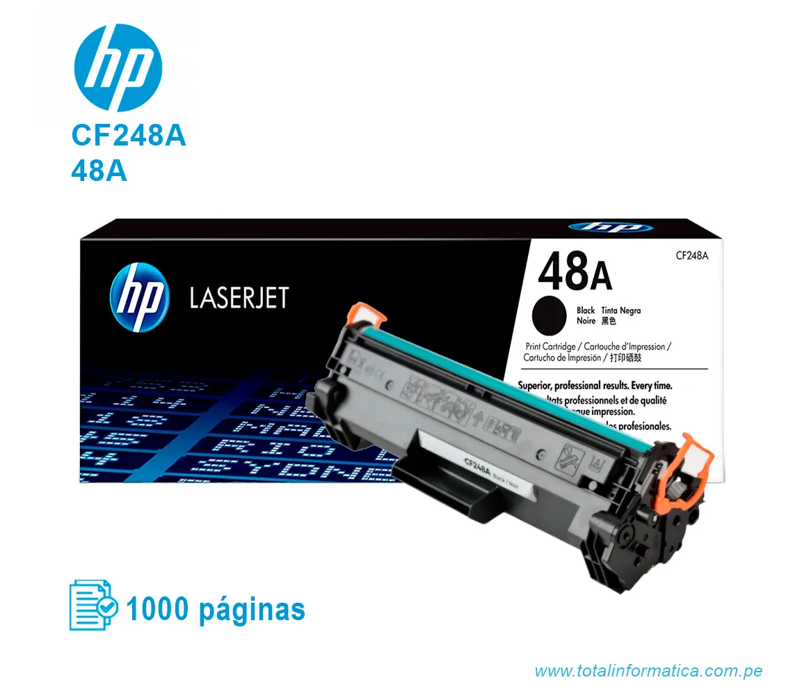 TONER HP 48A BLACK ( CF248A ) LASERJET M203DW, 1K PGS - imagen 2