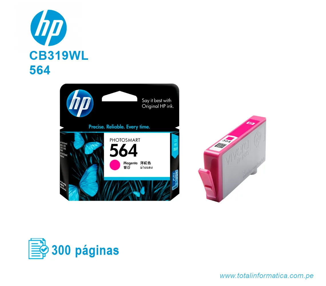 TINTA HP 564 MAGENTA ( CB319WL ) D5460, 300 PÁG - imagen 2