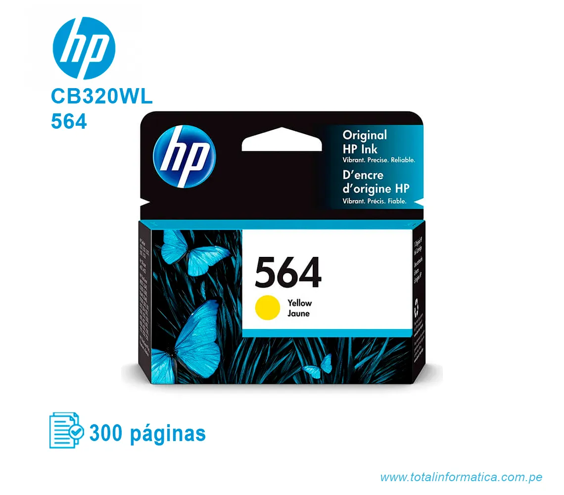 TINTA HP 564 YELLOW ( CB320WL ) D5460, 300 PÁG - imagen 2
