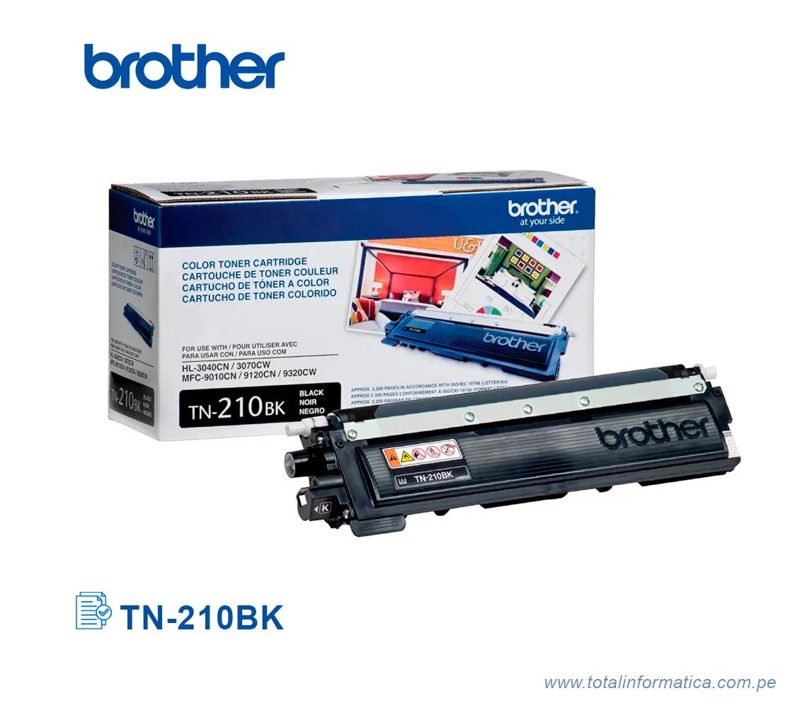 TONER BROTHER TN210BK/TN-210BK, HL-3040CN COLOR BLACK - imagen 2