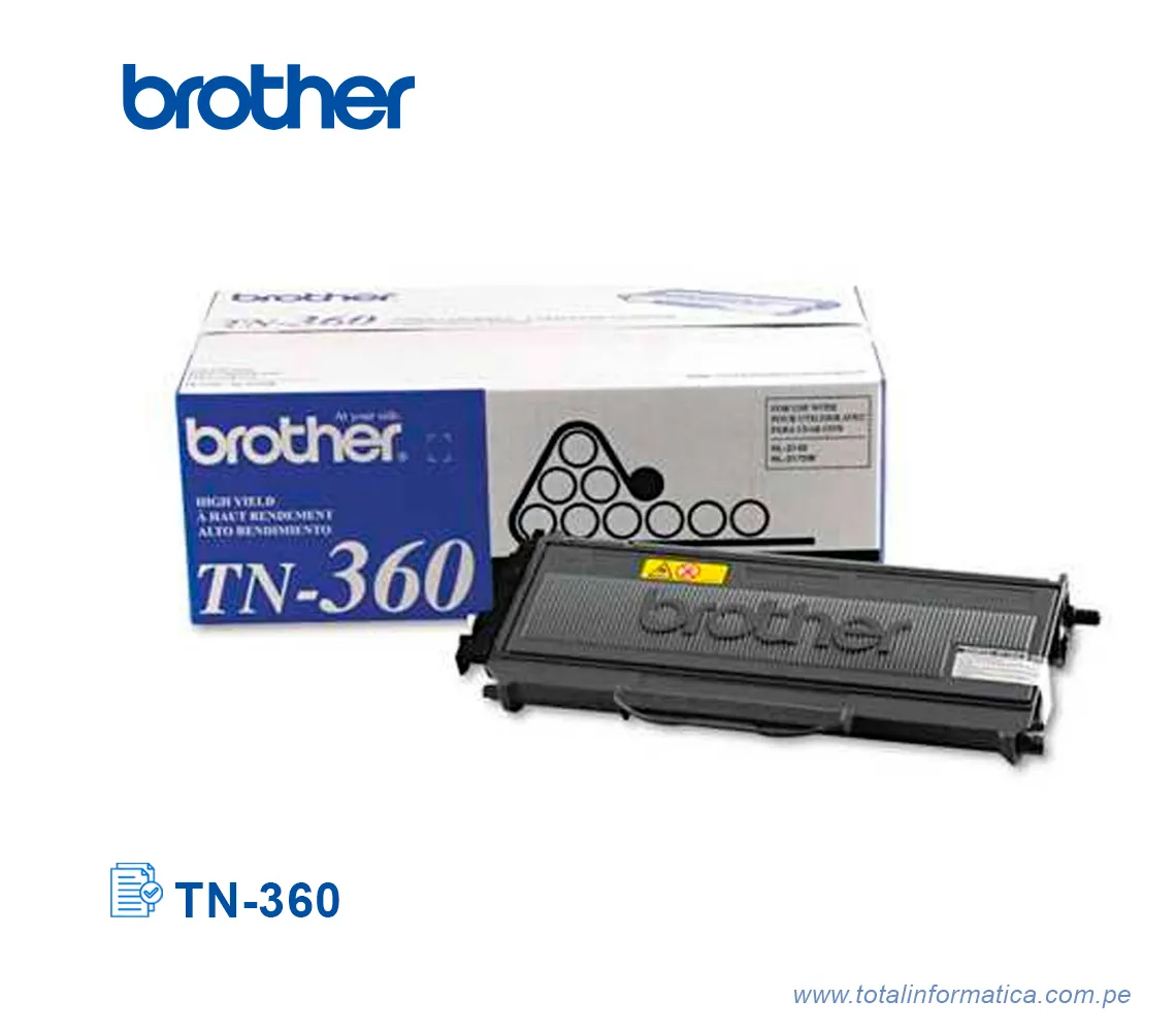 TONER BROTHER TN360/TN-360  HL-2140, 2170, 2600 PAG   - imagen 2