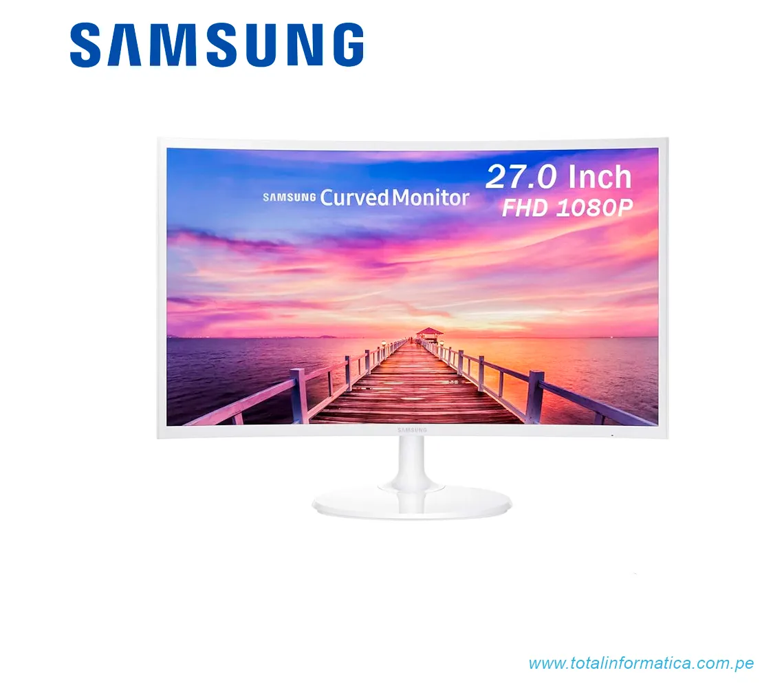 MONITOR SAMSUNG LED FHD 27" CURVO 60HZ LC27F391FHNXZA - imagen 1