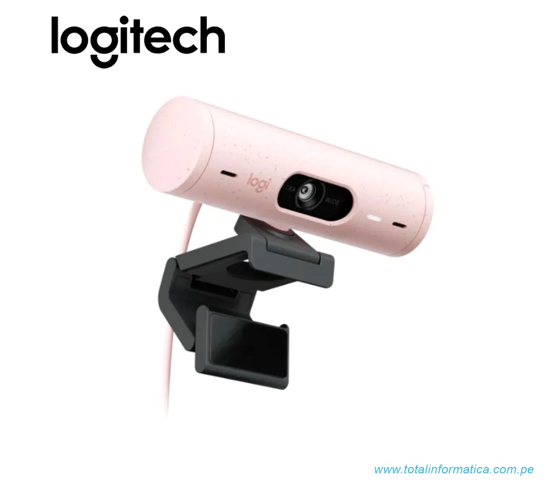 CAMARA LOGITECH BRIO 500, FHD 1080P, USB-C, ROSA(960-001418) - imagen 2
