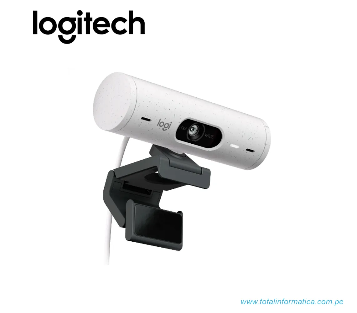 CAMARA LOGITECH BRIO 500, FHD 1080P, USB-C, BLANCO(960-001426) - imagen 2