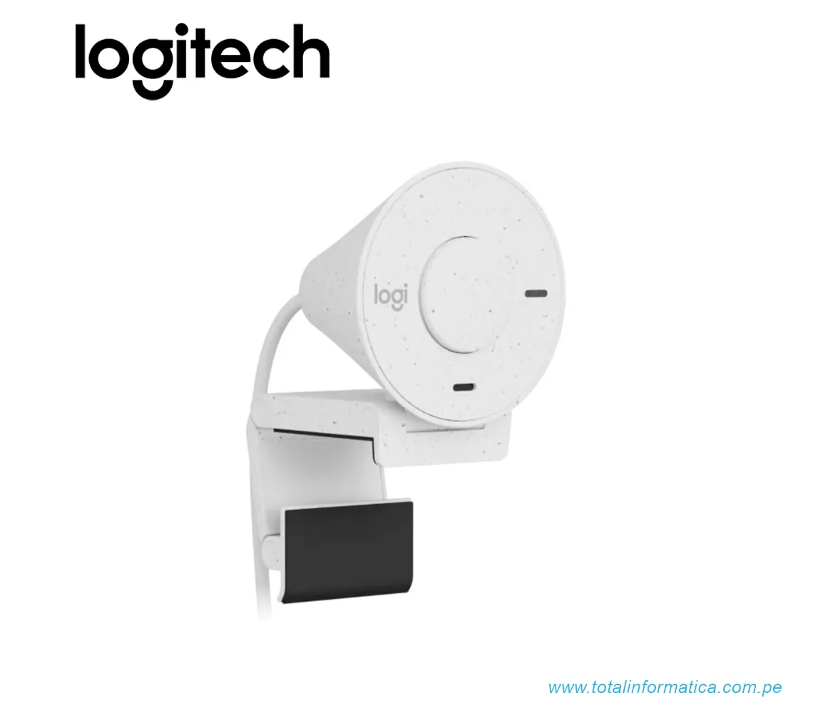 CAMARA WEB LOGITECH BRIO 300, FHD 1080P, USB-C, BLANCO(960-001440) - imagen 3