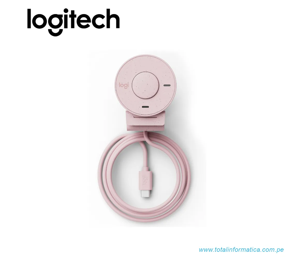 CAMARA LOGITECH BRIO 300, FHD 1080P, USB-C, ROSA(960-001446) - imagen 2
