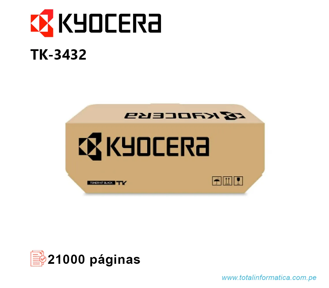 TONER KYOCERA TK-3432, ECOSYS PA5500X/MA5500IFX, 21000 PÁGINAS - imagen 2
