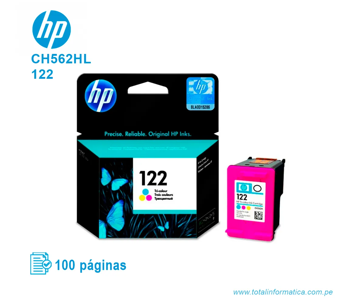 TINTA HP 122 COLOR ( CH562HL ) DESKJET 2050 J510, 100 PAG - imagen 2
