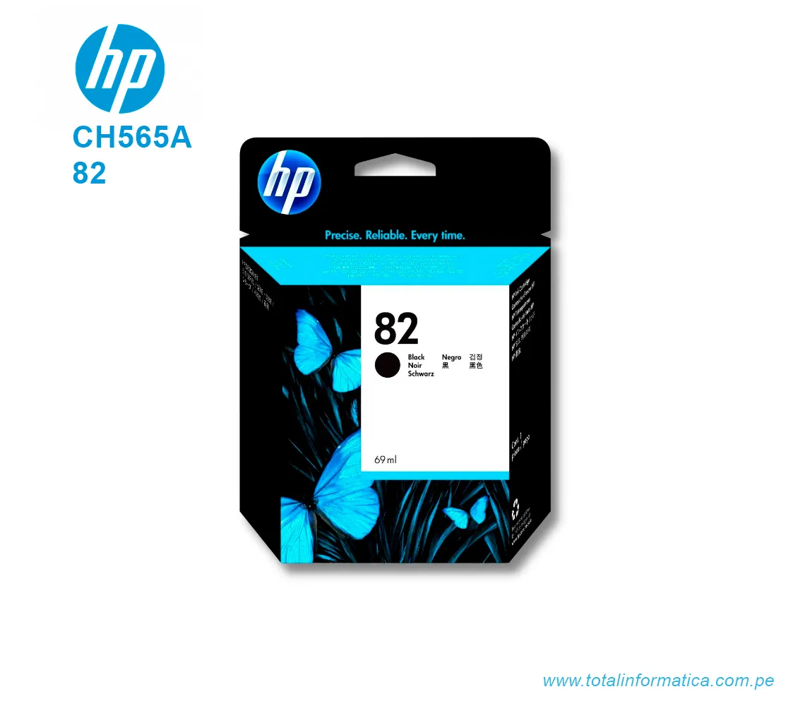 TINTA HP 82 BLACK 69 ML ( CH565A ) DESIGNJET 510 - imagen 1