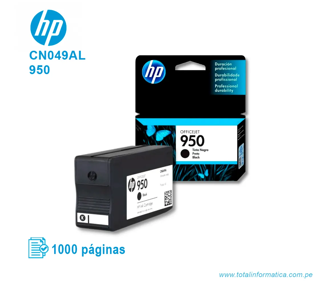 TINTA HP 950 BLACK ( CN049AL ) OFFICEJET PRO 8600, 1000 PAG - imagen 2
