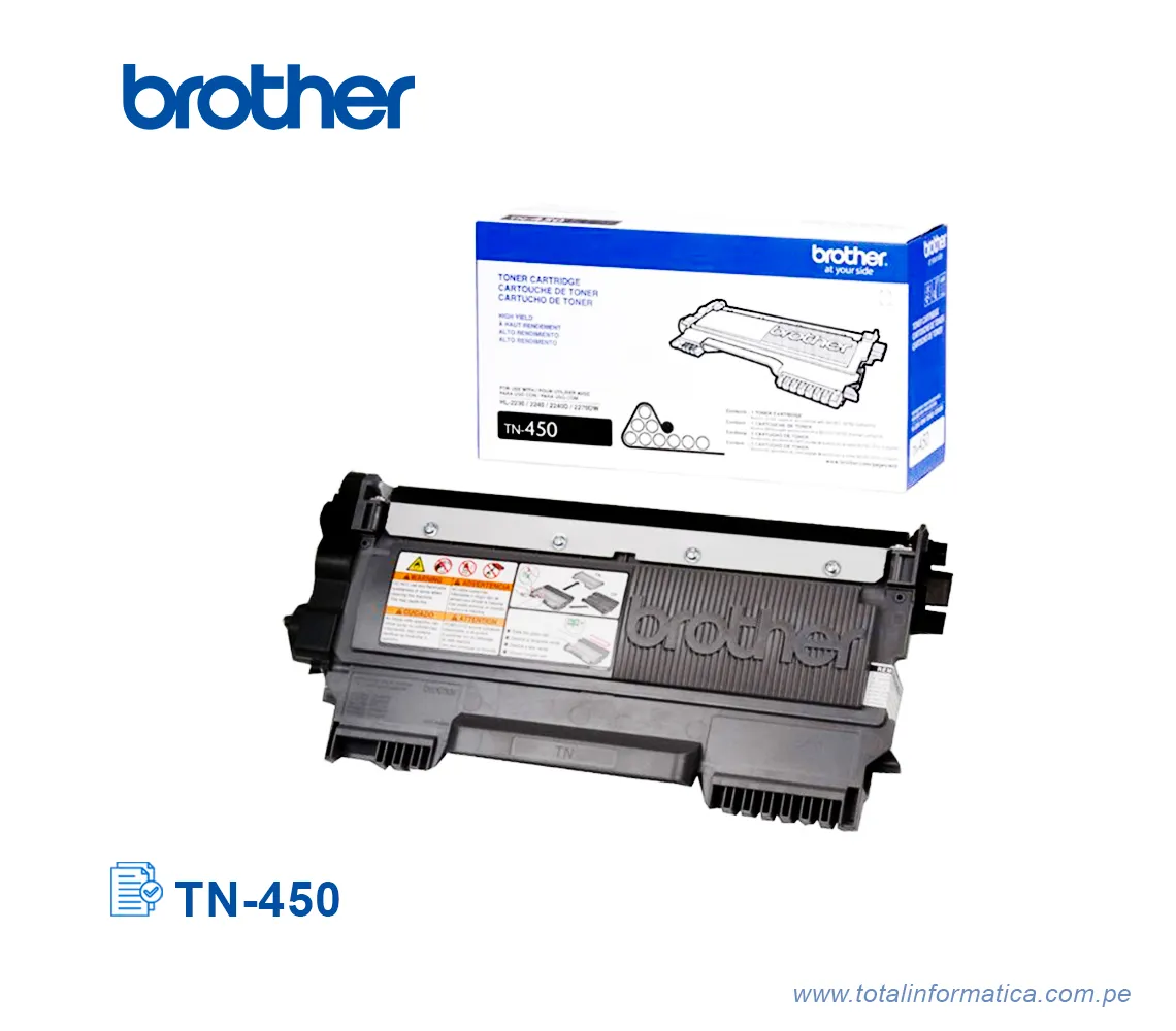 TONER BROTHER TN450/TN-450, HL-2240 2600 PAG - imagen 2