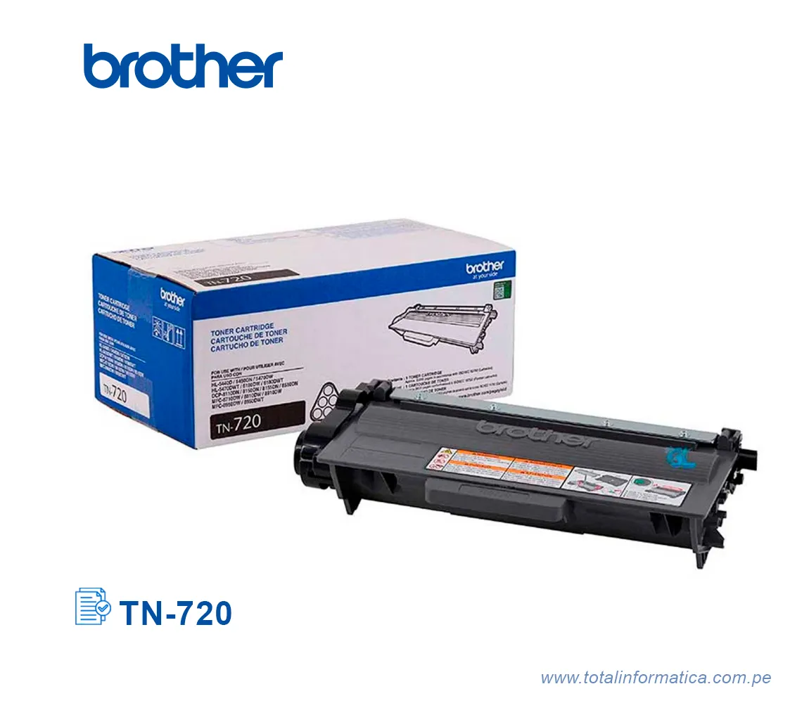 TONER BROTHER TN720/TN-720, HL-5450 3000 PAG - imagen 2