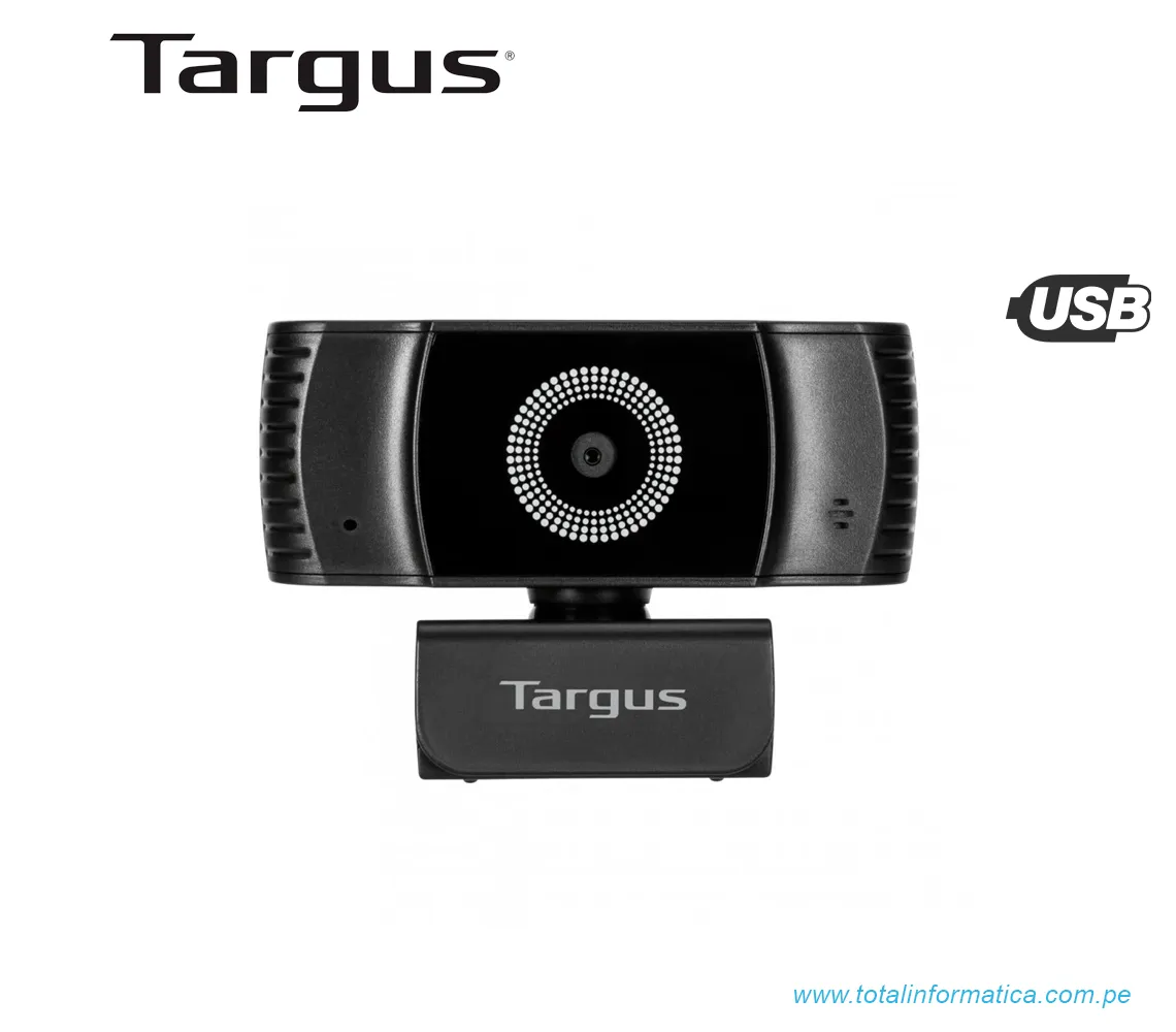 CAMARA WEB TARGUS PLUS, FHD, 1080P, USB, NEGRO(AVC042GL) - imagen 1