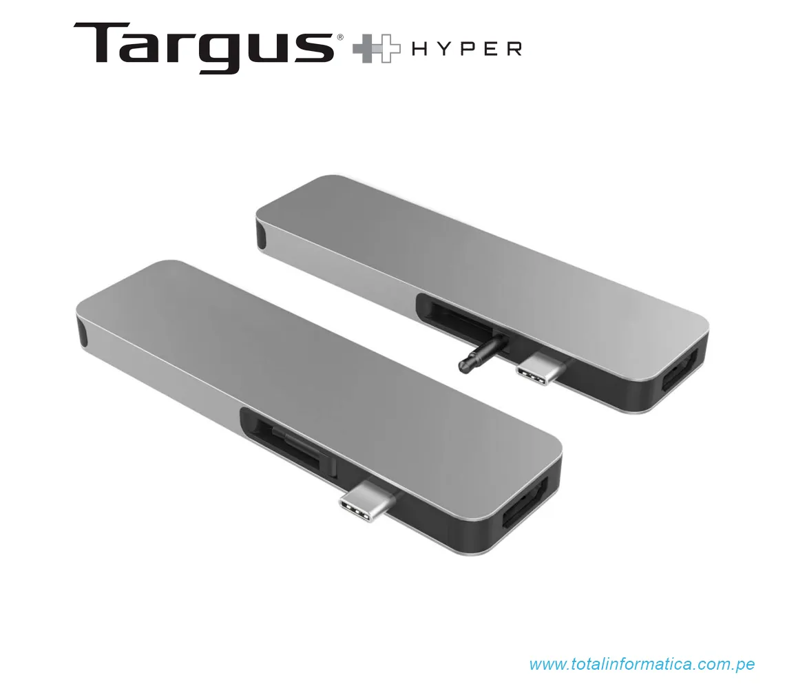 HUB USB-C HYPER 7 EN 1, HDMI/USB-A, 3.0/CARD, READER/USB-C, GRIS(GN21D-GRAY) - imagen 5