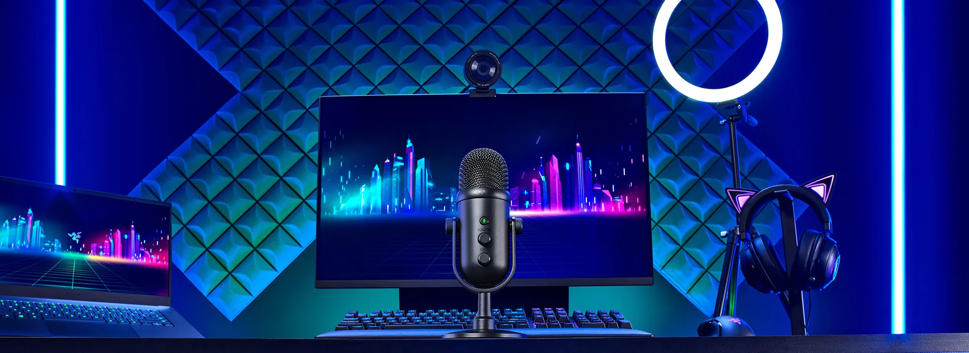 MICROFONO RAZER SEIREN V2 PRO, USB-C, STREAMING DINAMICO CARDIOIDE, NEGRO(RZ19-04040100-R3U1) - imagen 3