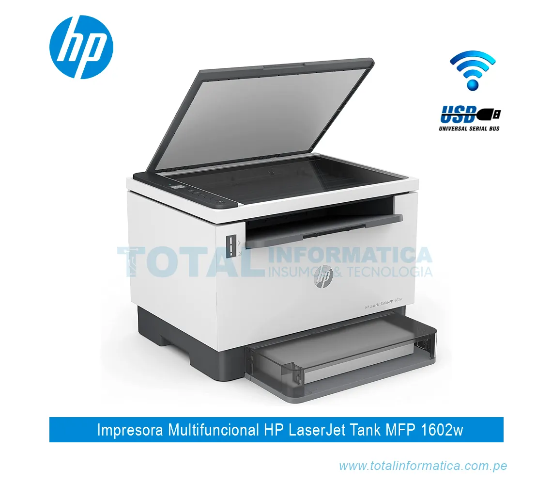 IMPRESORA HP LASERJET TANK MFP 1602W MULTIFUNCIONAL, 2R3E8A  - imagen 2