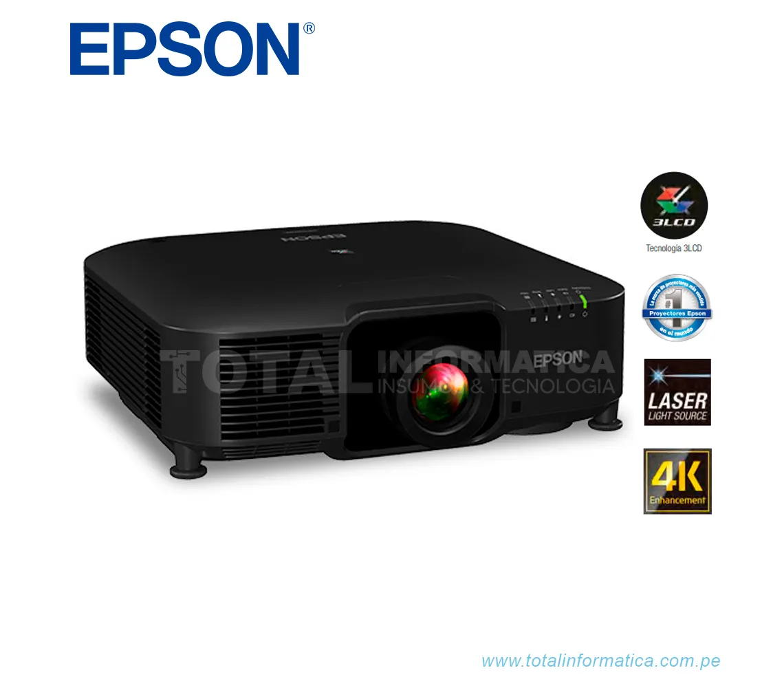 PROYECTOR EPSON LÁSER EB PU1008B, 8500 LUMENES WUXGA - imagen 2